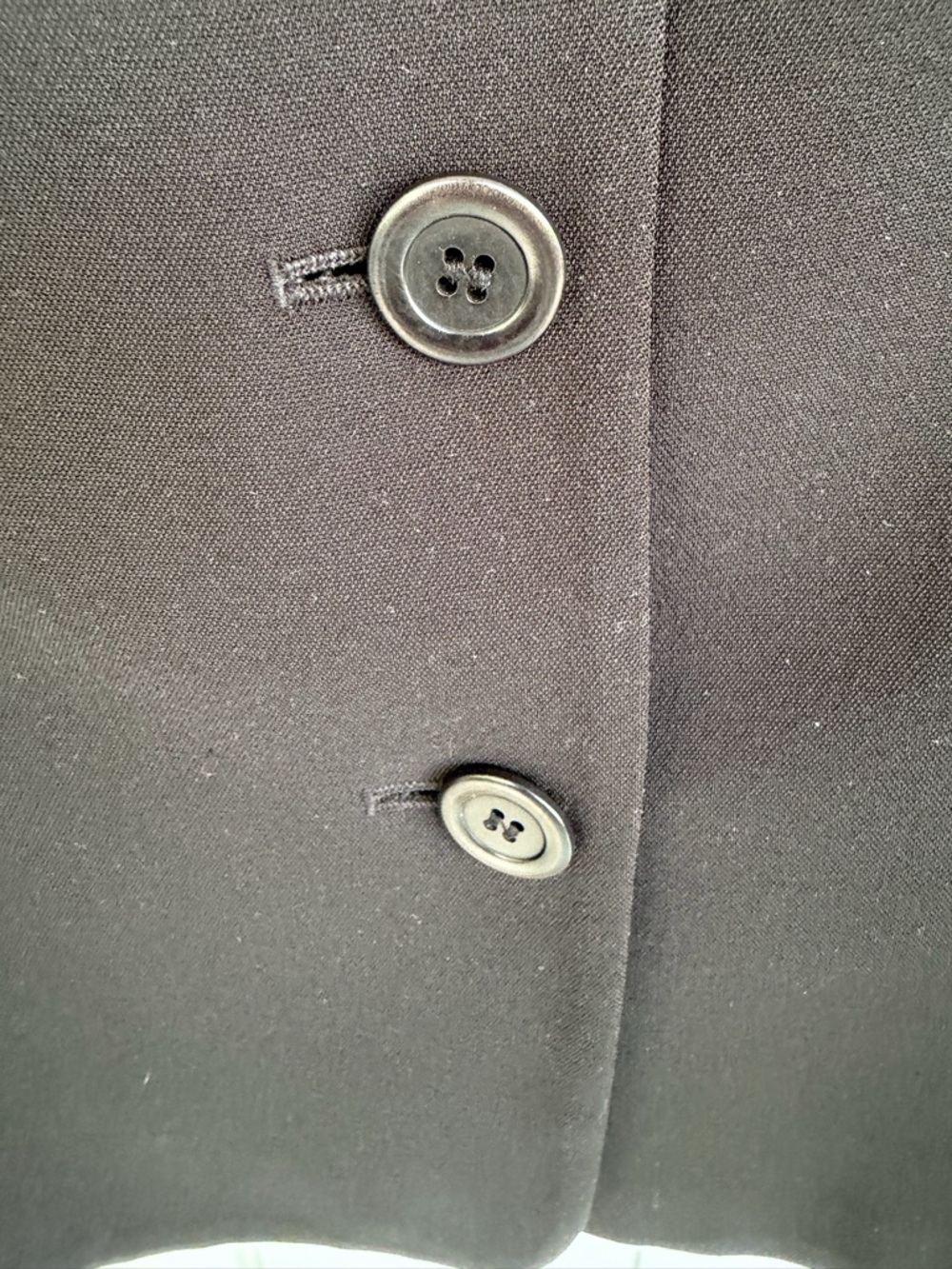 Kasper Black Blazer with Cream Trim - Picture 4 of 6